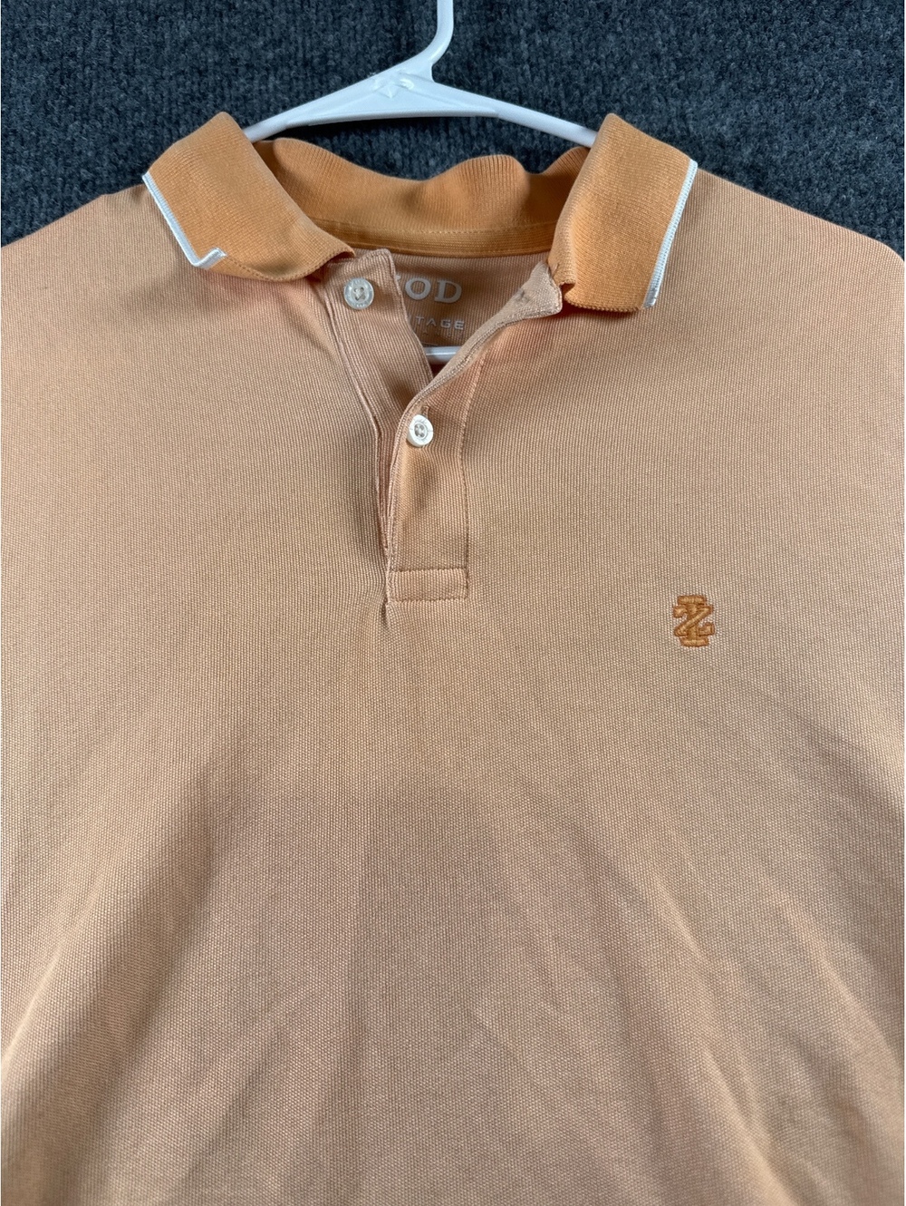 IZOD Advantage Mens M Brown Polo Shirt Stretch Performance Golf Casual Logo